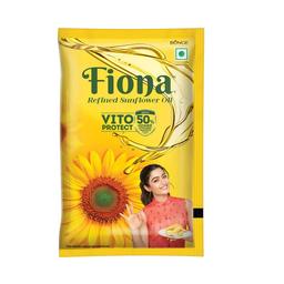 Fiona Refined Sunflower Oil -1 Liter Pouch (Pack of 2)