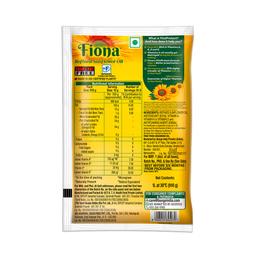 Fiona Refined Sunflower Oil -1 Liter Pouch (Pack of 2)