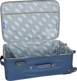 Feather Medium Check-in Suitcase (61 cm) 2 Wheels - Bali - Blue