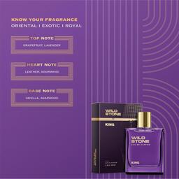 Wild Stone King Eau De Parfum | 3.38oz,100 ml | Luxury EDP Perfume for Men | Intense Long Lasting Premium Fragrance | Cologne and Fragrance For Men | 100% Liquid Scent