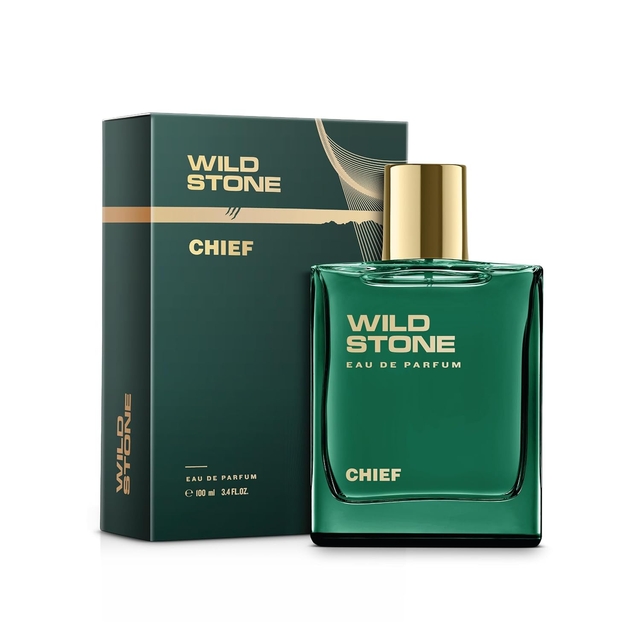 Wild Stone Chief Eau De Parfum | 3.38oz,100 ml | Luxury EDP Perfume for Men | Intense Long Lasting Premium Fragrance | Cologne and Fragrance For Men | 100% Liquid Scent