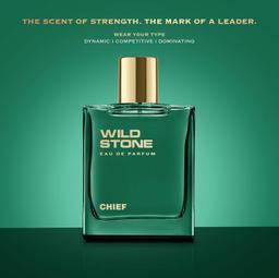Wild Stone Chief Eau De Parfum | 3.38oz,100 ml | Luxury EDP Perfume for Men | Intense Long Lasting Premium Fragrance | Cologne and Fragrance For Men | 100% Liquid Scent