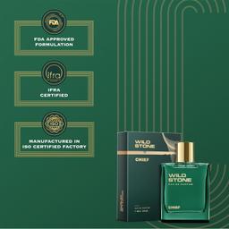 Wild Stone Chief Eau De Parfum | 3.38oz,100 ml | Luxury EDP Perfume for Men | Intense Long Lasting Premium Fragrance | Cologne and Fragrance For Men | 100% Liquid Scent