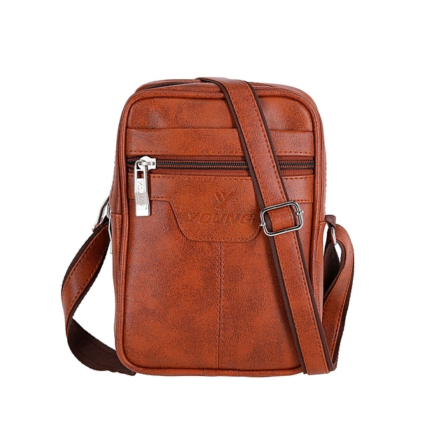 Men's Cross-body (Unique Ideas_DARK Brown)