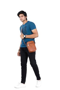 Men's Cross-body (Unique Ideas_DARK Brown)