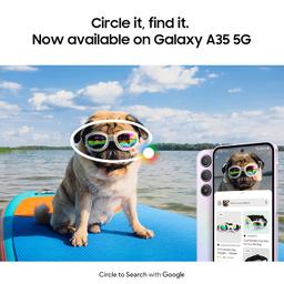 Samsung Galaxy A35 5G (Awesome Iceblue, 8GB RAM, 128GB Storage) | Premium Glass Back | 50 MP Main Camera (OIS) | Nightography | IP67 | Corning Gorilla Glass Victus+ | sAMOLED with Vision Booster