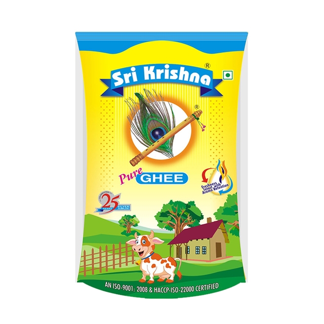 Sri Krishna Cow Ghee 100ml (Pouch)