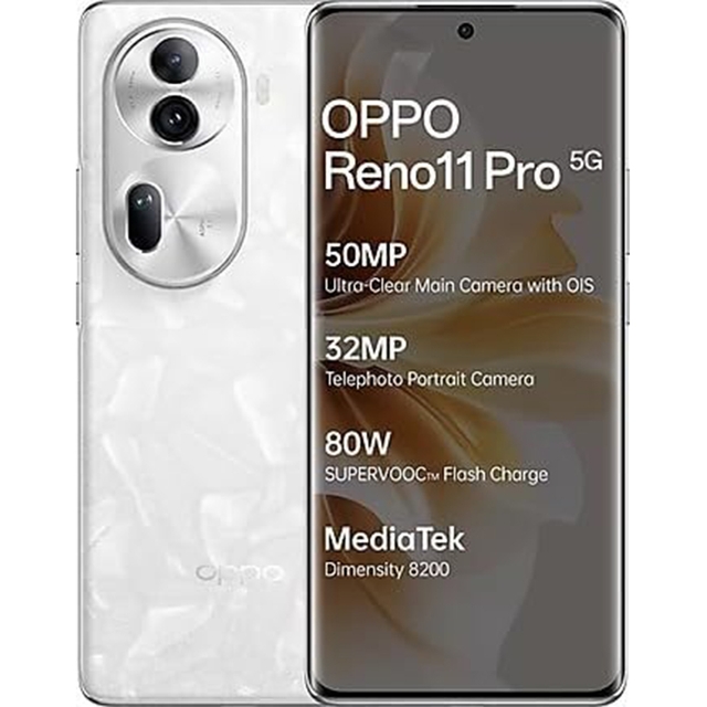 Oppo Reno 11 Pro 5G (Pearl White, 12GB RAM 256GB Storage)