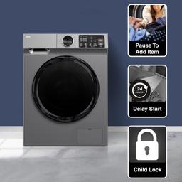 Godrej 10 Kg 5 Star, 4 Years comprehensive warranty, With AI Tech, Digi Inverter Fully-Automatic Front Load Washing Machine (2024 Model, WFEON CEL 1014 IEBT SLSR, Silver Stream, With Steam Wash)