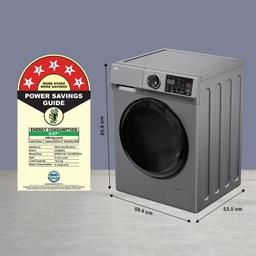 Godrej 10 Kg 5 Star, 4 Years comprehensive warranty, With AI Tech, Digi Inverter Fully-Automatic Front Load Washing Machine (2024 Model, WFEON CEL 1014 IEBT SLSR, Silver Stream, With Steam Wash)