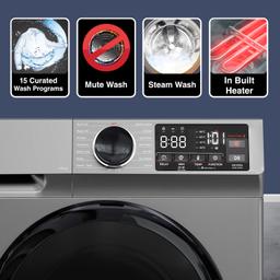 Godrej 10 Kg 5 Star, 4 Years comprehensive warranty, With AI Tech, Digi Inverter Fully-Automatic Front Load Washing Machine (2024 Model, WFEON CEL 1014 IEBT SLSR, Silver Stream, With Steam Wash)