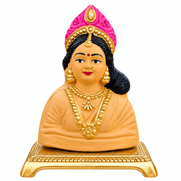 Eco Friendly Clay Gowri Idol for Ganesh Chaturthi (Mud Color, Standard )