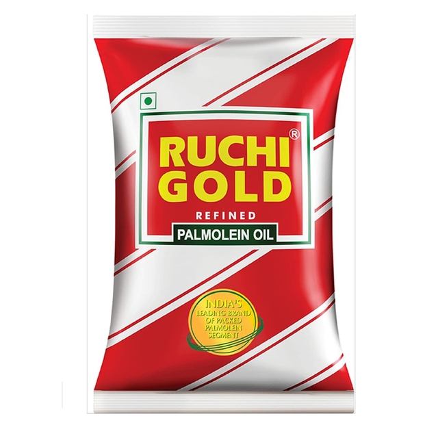 Ruchi Gold Palmolein Oil for Cooking, Frying, Every Day Use, Edible Oil, 850 gm/870 gm/ 893gm