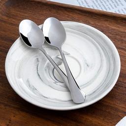 6 PCS Spoons, Mini Stainless Steel Coffee Spoons, Sliver,