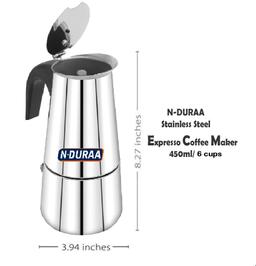 9 Cup Coffee Percolator Small Stainless Steel Coffee Maker for Strong Brew