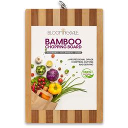 Bamboo Wooden Cutting Board for Slicing & Kitchen Chopping Board & Kai Hocho Kitchen Knife 2 piece Medium Size With Signoraware Vegetable Chopper,