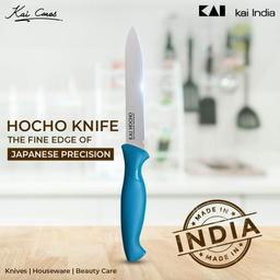 Bamboo Wooden Cutting Board for Slicing & Kitchen Chopping Board & Kai Hocho Kitchen Knife 2 piece Medium Size With Signoraware Vegetable Chopper,