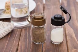 Signoraware TIK Tok Spice Shaker Glass (Set of 2) 75ml Each, Black