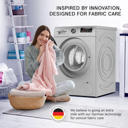Bosch 8 kg 5 Star Fully-Automatic Front Loading Washing Machine (WAJ28262IN, Silver, AI active water plus, In-Built Heater)