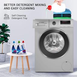 Bosch 8 kg 5 Star Fully-Automatic Front Loading Washing Machine (WAJ28262IN, Silver, AI active water plus, In-Built Heater)
