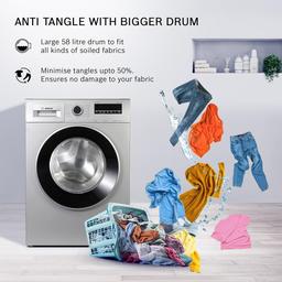 Bosch 8 kg 5 Star Fully-Automatic Front Loading Washing Machine (WAJ28262IN, Silver, AI active water plus, In-Built Heater)