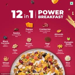 Kellogg's Muesli Fruit Nut & Seeds 750G | 12-In-1 Power Breakfast | India'S No. 1 Muesli | Multigrain Breakfast Cereal