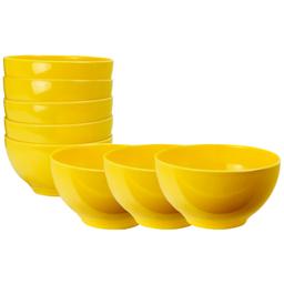 Plastic Fast Food Tray, Restaurant Lunch Tray Plastic Serving Tray Plastic Cafeteria Trays Food Serving Trays & Unbreakable BPA Free Plastic Bowl (Set of 9PCS)