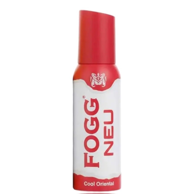 Fogg NEU Long Lasting Deodorant Spray for Men & Women, Unisex, 120ml, Alcohol Based, No Gas Technology (Cool Oreintal)