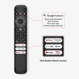 TCL 139 cm (55 inches) Metallic Bezel-Less Series 4K Ultra HD Smart LED Google TV 55V6B (Black)
