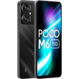 POCO M6 5G (Galactic Black,6GB RAM, 128GB Storage) | MediaTek Dimensity 6100+ 5G Processor | 5000 mAh Battery + 18W Fast Charging | 50 MP AI Dual-Camera System & Side Fingerprint Sensor