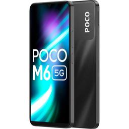 POCO M6 5G (Galactic Black,6GB RAM, 128GB Storage) | MediaTek Dimensity 6100+ 5G Processor | 5000 mAh Battery + 18W Fast Charging | 50 MP AI Dual-Camera System & Side Fingerprint Sensor