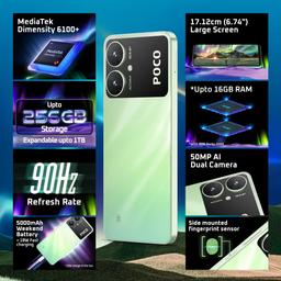 POCO M6 5G, Orion Blue (4GB, 64GB)