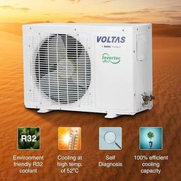 Voltas 1 Ton 5 Star, Inverter Split AC(Copper, 4-in-1 Adjustable Mode, Anti-dust Filter, 2024 Model, 125V Vectra Elite-1, White)