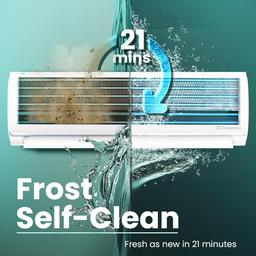 Haier 1.5 Ton 3 Star Twin Inverter Split AC (Copper, 7 in 1 Convertible, Frost Self Clean, HD Filter, Cools at 54°C, Long Air Throw - HSU17VP-TQS3BN-INV, White)