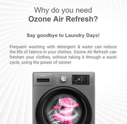 Whirlpool 9 Kg Ozone Technology 5 Star Inverter Front Load Fully Automatic Washing Machine with In-Built Heater (XO9012BYM52E, Midnight Grey, 100+ Tough Stains, 1200 RPM, 2024 Model)