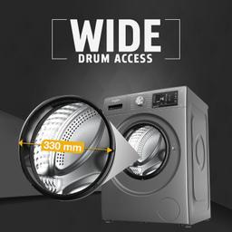 Whirlpool 9 Kg Ozone Technology 5 Star Inverter Front Load Fully Automatic Washing Machine with In-Built Heater (XO9012BYM52E, Midnight Grey, 100+ Tough Stains, 1200 RPM, 2024 Model)